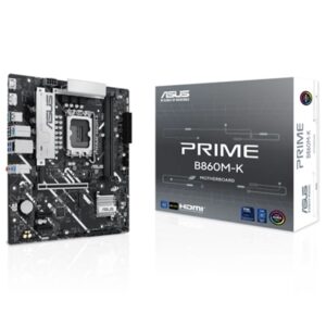MAINBOARD ASUS PRIME B860M-K B860 LGA1851 2XDDR5DC-8800(OC) HDMI DP 1XPCIE4.0X16 4XSATA3 2XM.2 USB MATX