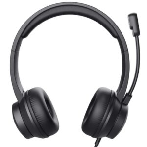 Cuffie - HS-150 CUFFIE JACK 3,5 CON MICROFONO PER PC/LAPTOP - NERO