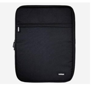 NILOX TECH - Custodia sleeve per Notebook fino a 15.6", imbottita, anti shock, cerniera in metallo, 2 ampi scomparti