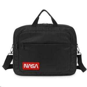 BORSA NB 15.6" ATLANTIS NS-KLM12 MOD. NASA- NERA-VANO INT.PORTA DOC.-TASCA ZIP FRONTALE PORTAOGG