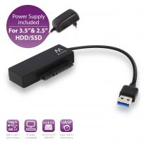 ADATTATORE USB to SATA PER SSD/HDD 2,5" 3,5" Alimentattore 12v 2a incluso