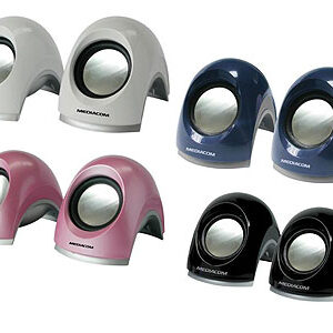 Mini Speaker Mediacom MediaSound EM911 Colore Rosa 5 watt Connessione Jack Audio 3.5 mm Alimentazione USB 5V