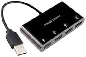 MEDIACOM MD-U101 - Hub - 4 x SuperSpeed USB 3.0