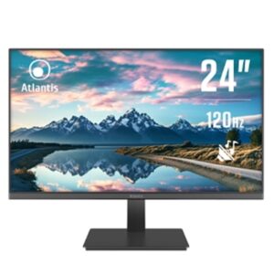 MONITOR ATLANTIS LCD IPS LED 23.8" WIDE A05-HE24VF-VHM MM FHD 4000:1 BLACK VGA HDMI VESA CON CASSE E CAVO HDMI INCLUSO